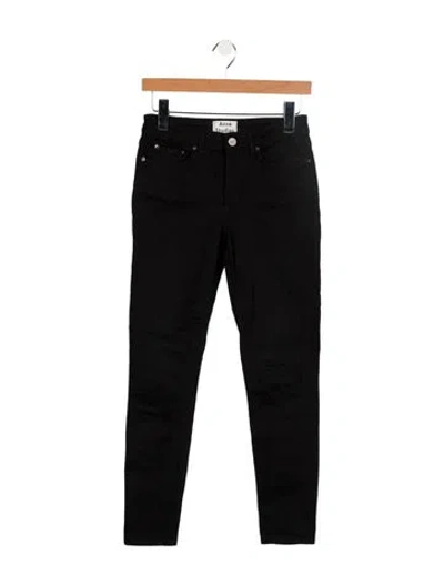 Pre-owned Acne Studios Low-rise Skinny Leg Jeans In Black