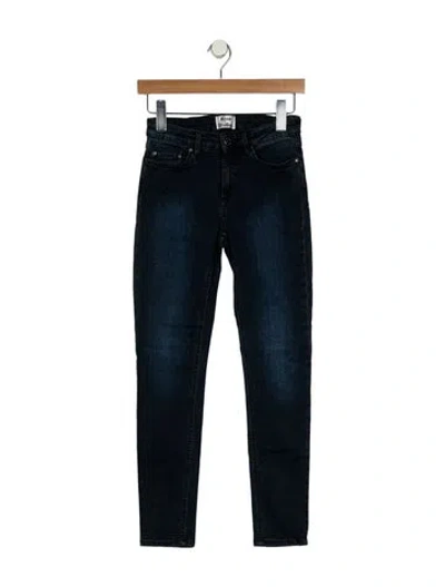 Pre-owned Acne Studios Low-rise Skinny Leg Jeans In Blue