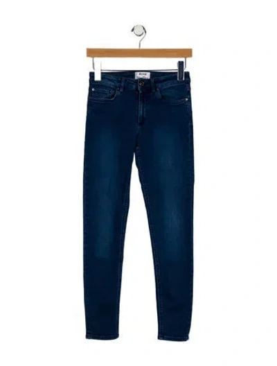 Pre-owned Acne Studios Low-rise Skinny Leg Jeans In Blue