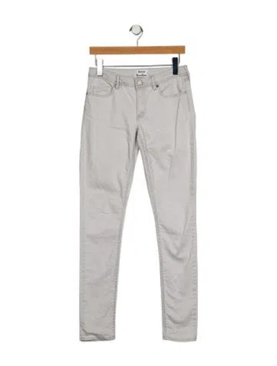 Pre-owned Acne Studios Low-rise Skinny Leg Jeans In Blue