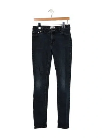 Pre-owned Acne Studios Low-rise Skinny Leg Jeans In Blue