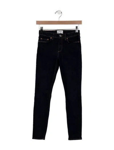 Pre-owned Acne Studios Low-rise Skinny Leg Jeans In Blue