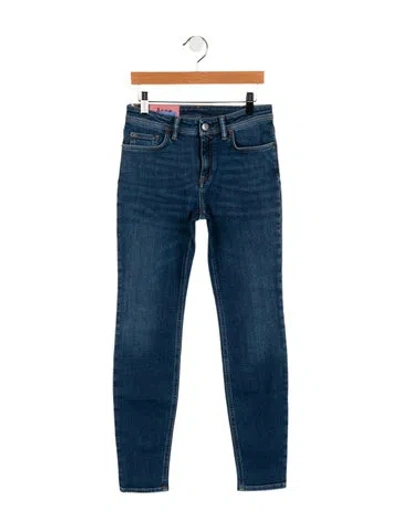 Pre-owned Acne Studios Low-rise Skinny Leg Jeans In Blue