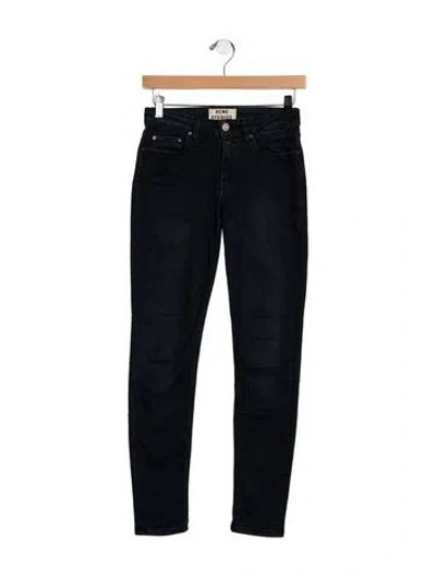 Pre-owned Acne Studios Low-rise Skinny Leg Jeans In Blue