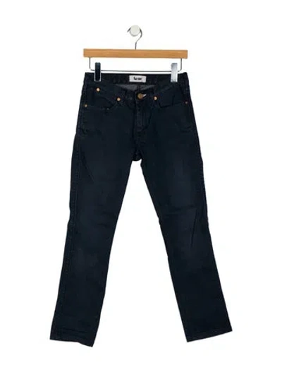 Pre-owned Acne Studios Low-rise Skinny Leg Jeans In Blue