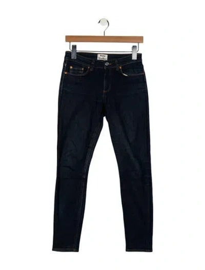 Pre-owned Acne Studios Low-rise Skinny Leg Jeans In Blue