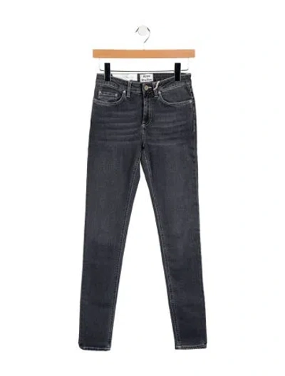 Pre-owned Acne Studios Low-rise Skinny Leg Jeans In Gray