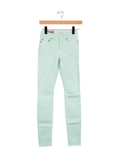 Pre-owned Acne Studios Low-rise Skinny Leg Jeans In Green