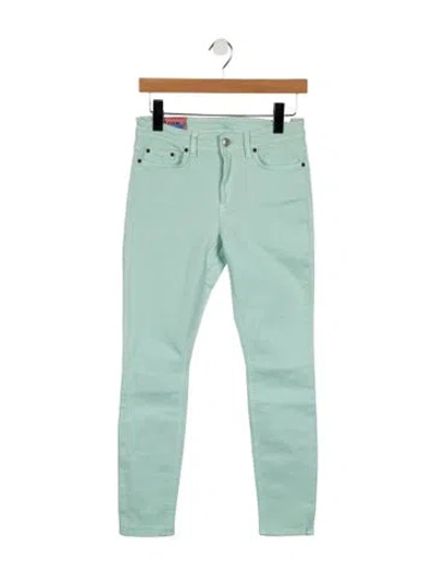 Pre-owned Acne Studios Low-rise Skinny Leg Jeans In Green