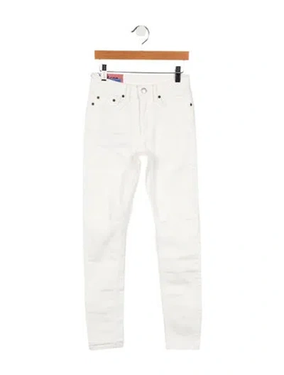 Pre-owned Acne Studios Low-rise Skinny Leg Jeans In White