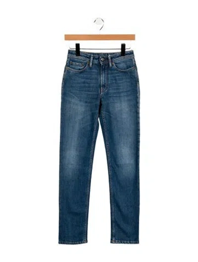 Pre-owned Acne Studios Low-rise Straight Leg Jeans In Blue