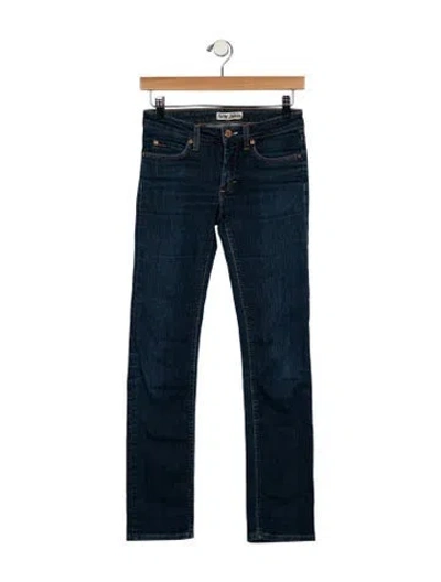 Pre-owned Acne Studios Low-rise Straight Leg Jeans In Blue