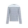 Acne Studios Striped Long-sleeved T-shirt In White