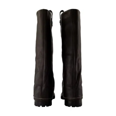 Acne Studios Lug-sole Buckle Boots In Multi