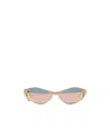 Acne Studios Apin Sunglasses Gold In Nude
