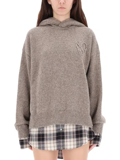 Acne Studios Luxurious Knit Sweater For Women In Beige