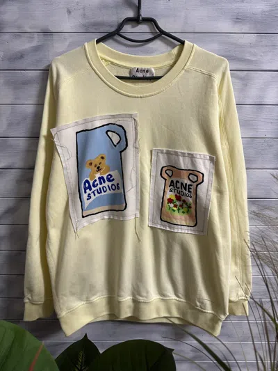 Pre-owned Acne Studios Luxury Sweatshirt  In Yellow