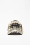 Acne Studios Logo Embroidered Checked Cap
