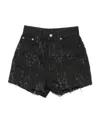 Acne Studios Making Used Denim Shorts In Black