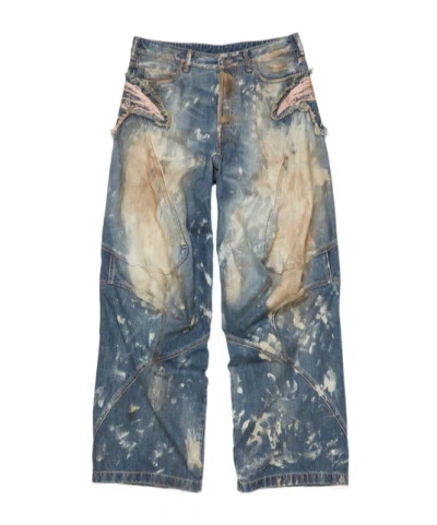 Acne Studios Blue Loose-fit Jeans In Mid Blue