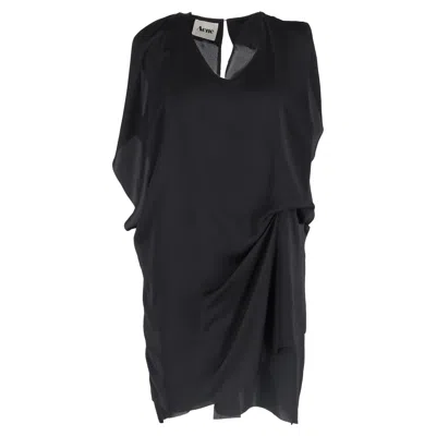 Acne Studios Mallory Mini Dress In Black Polyester