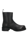 Acne Studios Logo-debossed Leather Boots In Black