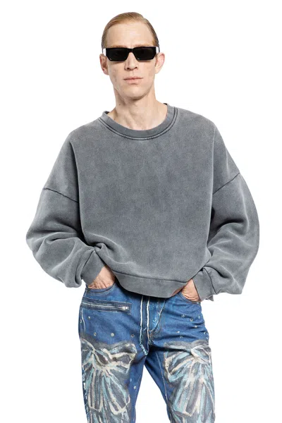 Acne Studios Man Black Sweatshirts