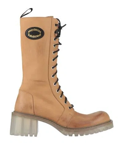 Acne Studios Man Boot Beige Size 11 Leather In Multi