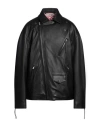 Acne Studios Man Jacket Black Size 42 Lambskin In Black