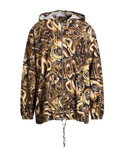 Acne Studios Man Jacket Charcoal Size 34 Cotton In Gold