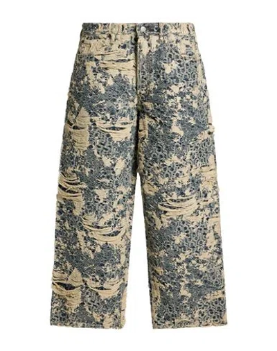 Acne Studios Man Jeans Beige Size Xs Cotton In Brown