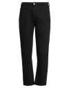 Acne Studios Man Jeans Black Size 33w-32l Cotton, Polyester, Elastane In Black