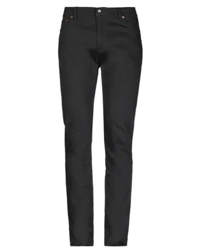 ACNE STUDIOS ACNE STUDIOS MAN JEANS BLACK SIZE 34W-30L COTTON, POLYESTER, ELASTANE