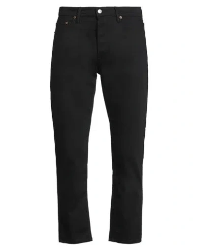 ACNE STUDIOS ACNE STUDIOS MAN JEANS BLACK SIZE 34W-32L ORGANIC COTTON, RECYCLED POLYESTER, ELASTANE