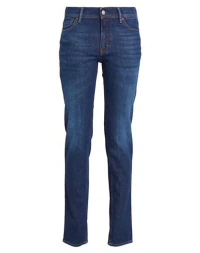 Acne Studios Man Jeans Blue Size 30w-32l Cotton, Elastane