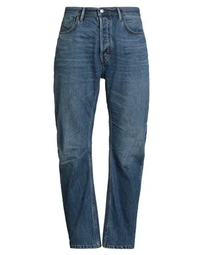 Acne Studios Man Jeans Blue Size 32w-32l Cotton