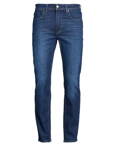 Acne Studios Man Jeans Blue Size 33w-30l Cotton, Elastane
