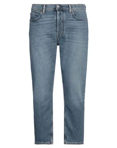 Acne Studios Man Jeans Blue Size 33w-30l Cotton, Elastane