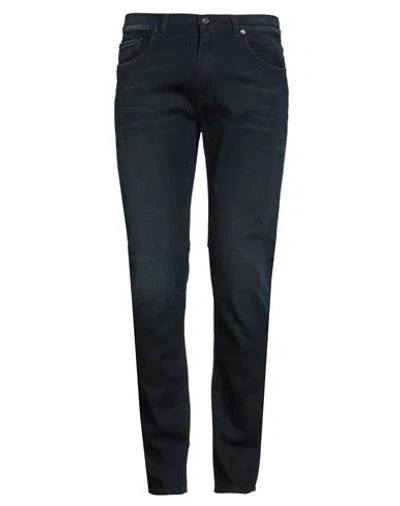 Acne Studios Man Jeans Blue Size 34w-32l Cotton, Lyocell, Elastane In Black