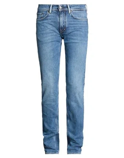 Acne Studios Man Jeans Blue Size 34w-34l Cotton, Elastane