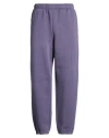 Acne Studios Man Pants Purple Size M Cotton, Polyester In Purple