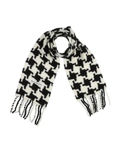 Acne Studios Man Scarf Black Size - Alpaca Wool, Nylon
