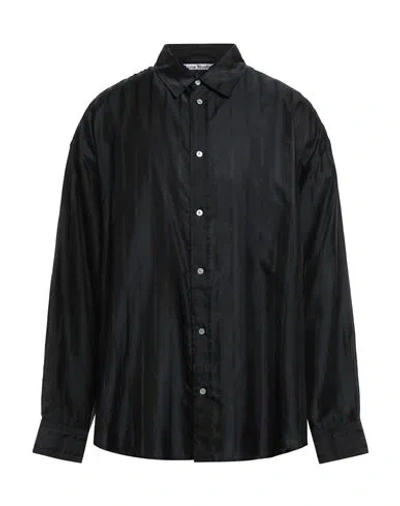 Acne Studios Man Shirt Black Size 42 Cupro