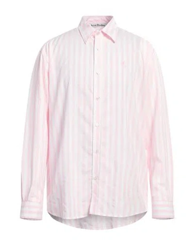 ACNE STUDIOS ACNE STUDIOS MAN SHIRT PINK SIZE 38 VISCOSE, POLYESTER