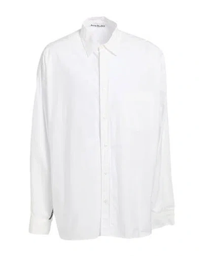 Acne Studios Man Shirt White Size 36 Cotton