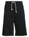 Acne Studios Man Shorts & Bermuda Shorts Black Size L Cotton In Black