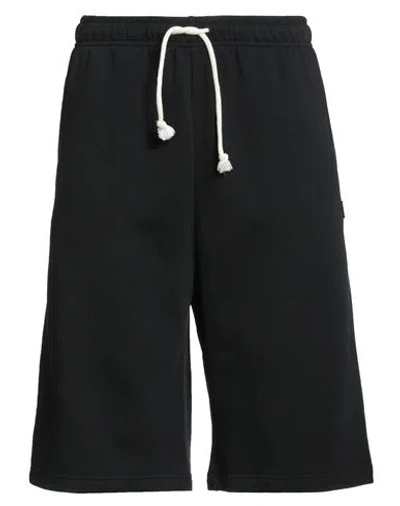 Acne Studios Man Shorts & Bermuda Shorts Black Size L Cotton