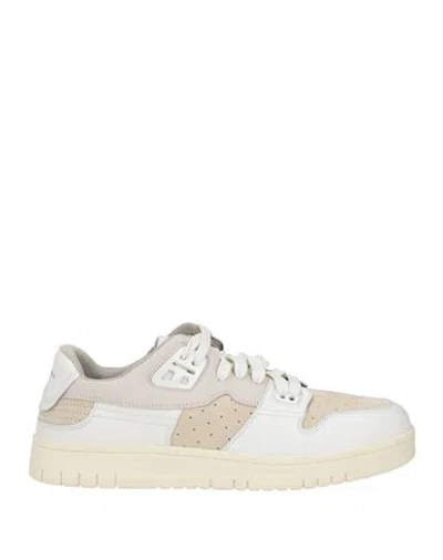 Acne Studios Man Sneakers Light Grey Size 12 Leather In White