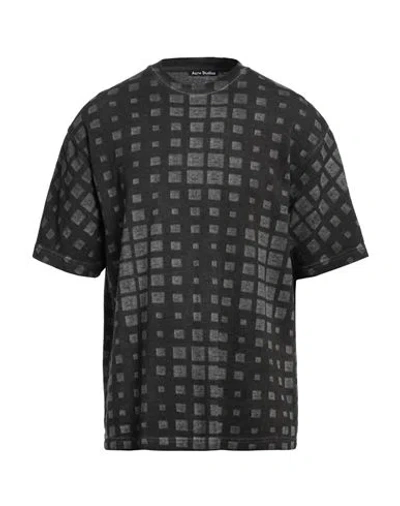 Acne Studios Man Sweater Charcoal Size S Cotton In Gray