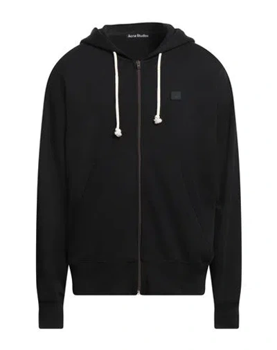 Acne Studios Man Sweatshirt Black Size L Cotton